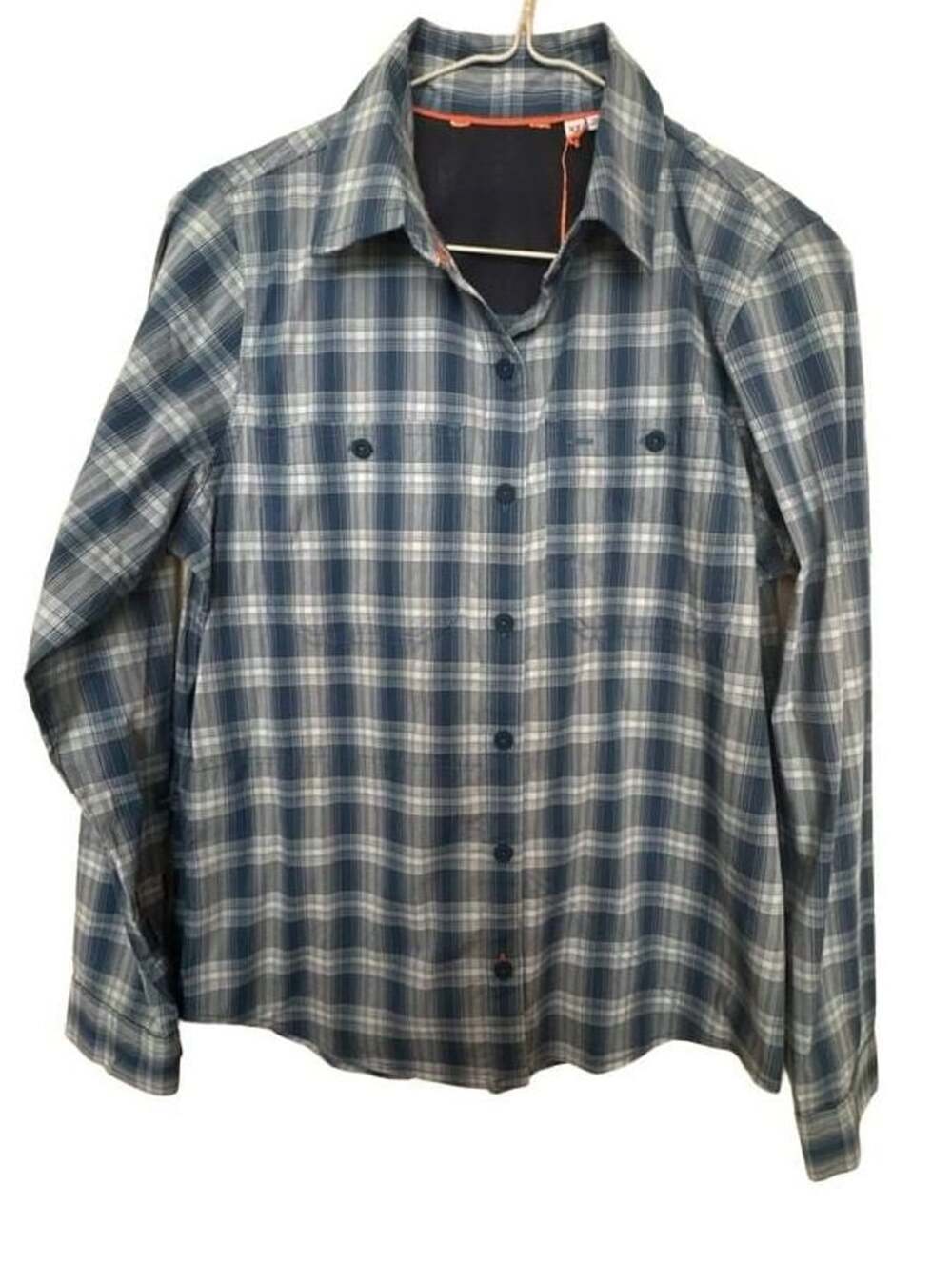 Orvis Outdoor Performance Plaid Long Sleeve Button Shirt XS Blue